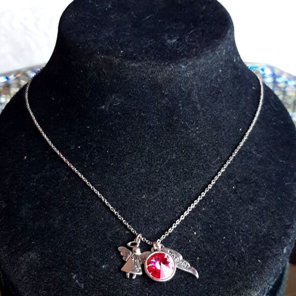 Womans  Friends  Forever Angel  Silver Plated Rope‎ Chain - Picture 1 of 5